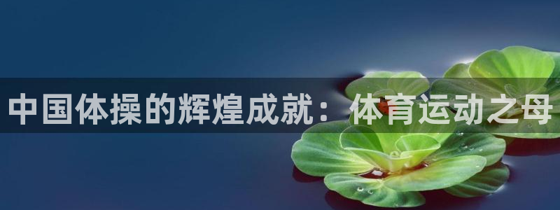 利记官网下载平台假的吗是真的吗吗:中国体操的辉煌成就:体育运